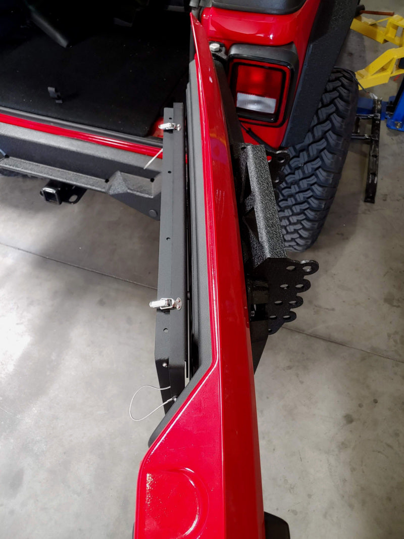 DV8 Jeep JL Tailgate Mounted Table (Trail Table) - Black TTJL-01