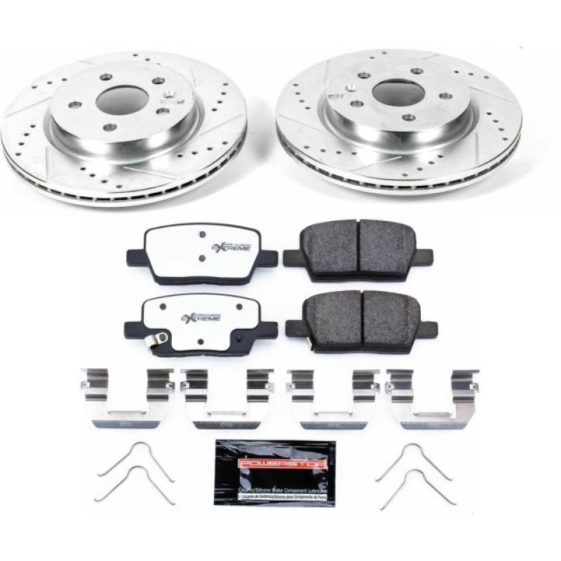 Power Stop 16-18 Cadillac CT6 Rear Z26 Street Warrior Brake Kit K7289-26