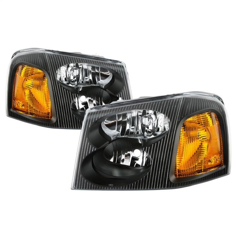 xTune 02-09 GMC Envoy OEM Style Headlights - Black (HD-JH-GEN02-AM-BK) 9042652