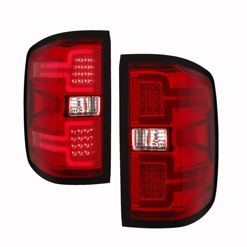 ANZO 2014-2018 Chevy Silverado 1500 LED Taillights Red/Clear 311292