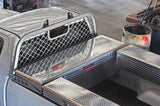Deezee 17-23 Ford SuperDuty Cargo Management Cab Rack - Silver Mesh DZ 95072R