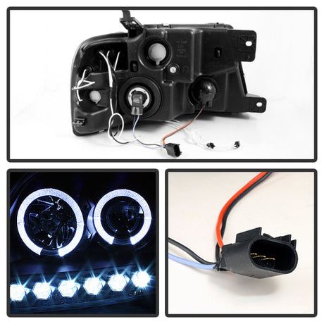 Spyder Ford F150 04-08 Projector Headlights V 2 CCFL Halo LED Blk Smke PRO-YD-FF15004-CCFL-G2-BSM 5078834