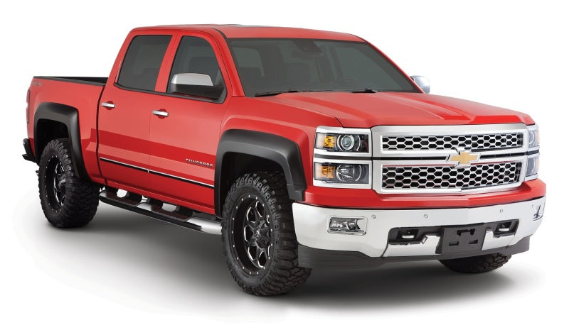 Bushwacker 14-16 Chevy Silverado 1500 Extend-A-Fender Style Flares 4pc - Black 40963-02