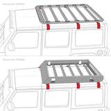 Go Rhino 6pc Rain Gutter Mounting Kit for SRM Rack 5910011T