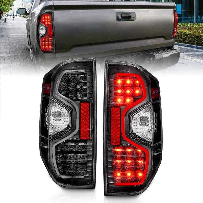 ANZO 2014-2015 Toyota Tundra LED Taillights Black 311233