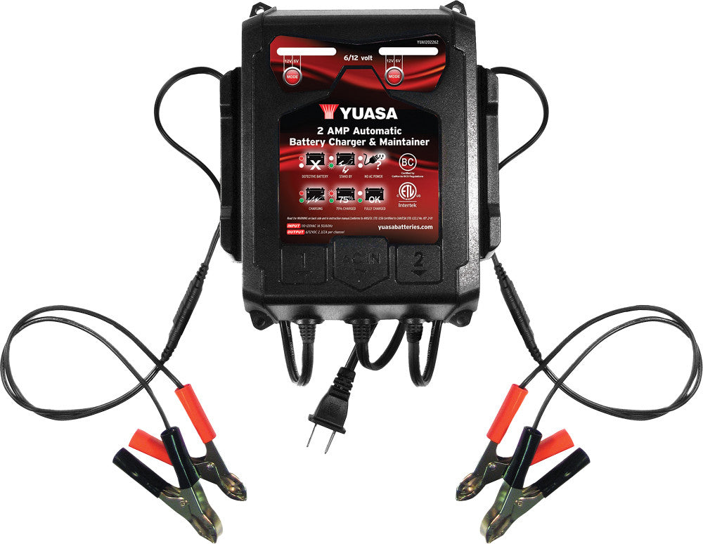 YUASA 2 Bank Battery Charger YUA1202262