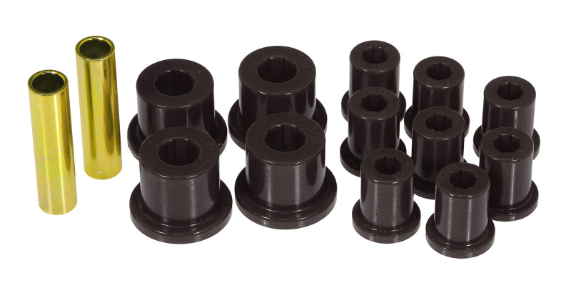 Prothane 76-86 Jeep CJ5/CJ7 Rear Spring & Shackle Bushings - Black 1-1003-BL