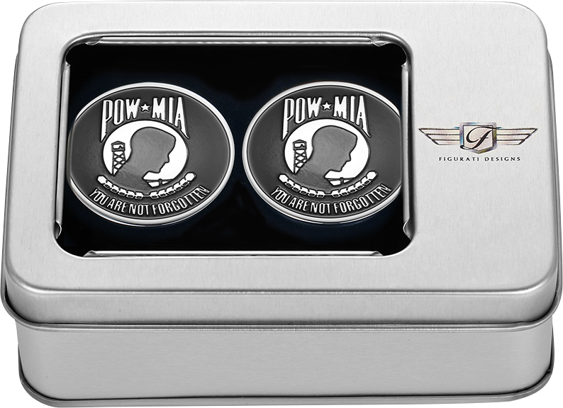 FIGURATI DESIGNS Swing Arm Covers - POW MIA - Custom FD50-POW-SS