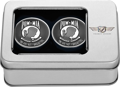 FIGURATI DESIGNS Swing Arm Covers - POW MIA - Custom FD50-POW-SS