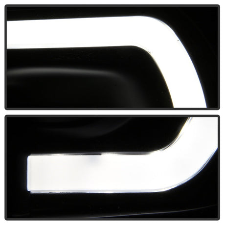 xTune Toyota Tacoma 12-15 Headlights - Light Bar DRL - Black PRO-JH-TTA12-LBDRL-BK 9037542