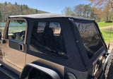 Rampage 18-21 Jeep Wrangler (JL) Unlimited Frameless TrailView Fastback Soft Top Kit - Black Diamond 139535