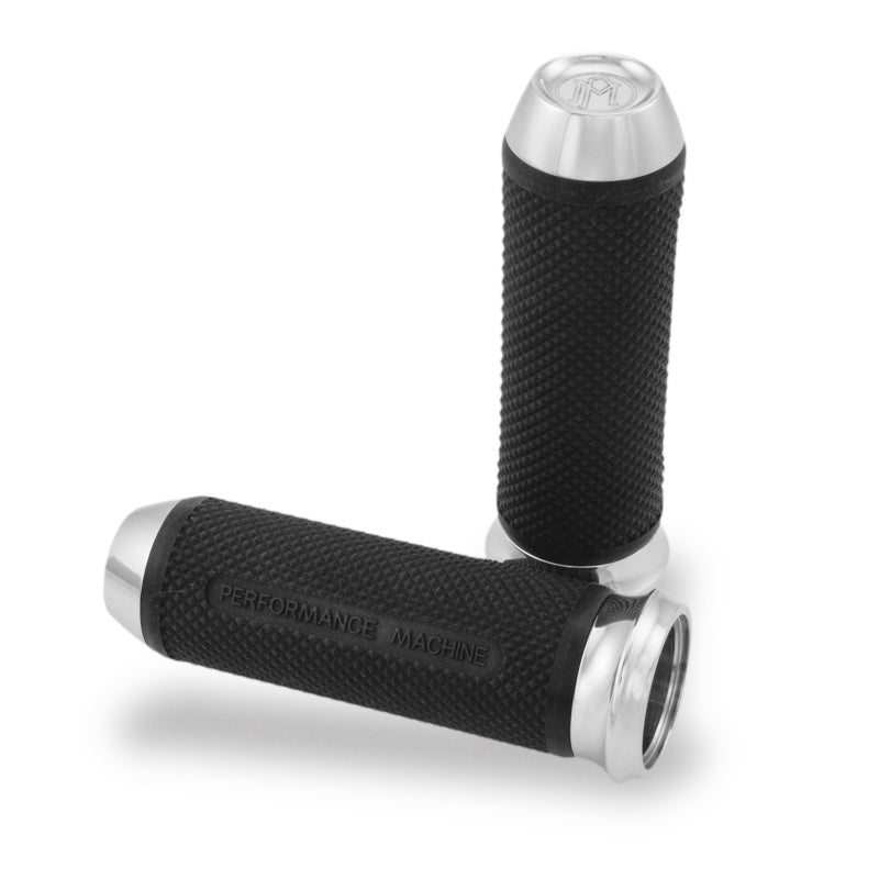 Performance Machine Handle Grip Set - Elite TBW - Chrome 0063-2028-CH
