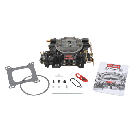 Edelbrock Carburetor Thunder AVS2 Series 650 CFM Electric Choke Black Powder Coated (Non-EGR) 19063