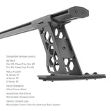 Go Rhino 15-22 Ford F-150 / 07-21 Toy. Tundra XRS Cross Bars Kit - Tex Blk (Attch Tonneau Cvr T-Trk) 5935015T