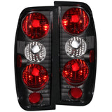 ANZO 1998-2004 Nissan Frontier Taillights Black 211115