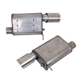 BBK Vari-Tune Axle Back Exhaust Kit 2 Adjustable Performance Mufflers 2-3/4 Pipe 4 in. Tips 41065