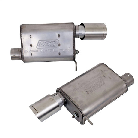 BBK Vari-Tune Axle Back Exhaust Kit 2 Adjustable Performance Mufflers 2-3/4 Pipe 4 in. Tips 41065