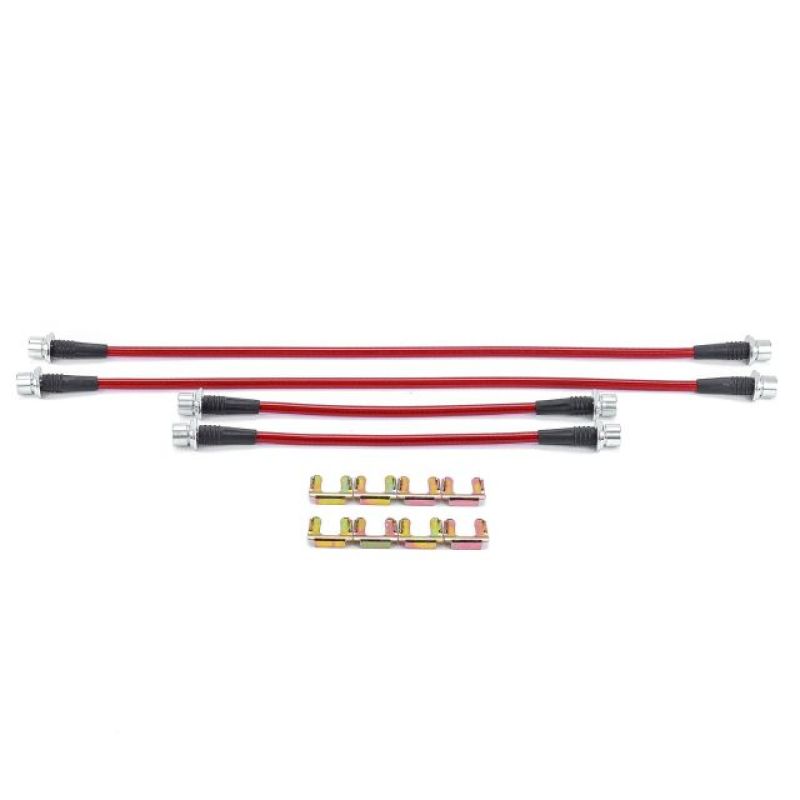 Power Stop 04-06 Toyota Tundra Front & Rear SS Braided Brake Hose Kit BH00129