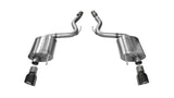 Corsa 2015 Ford Mustang GT 5.0 3in Axle Back Exhaust Black Dual Tips (Touring) 14329BLK