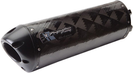 TBR M-2 Zx-6r '09-12 Carbon Long Silencer Slip Black 005-2410407V2-B