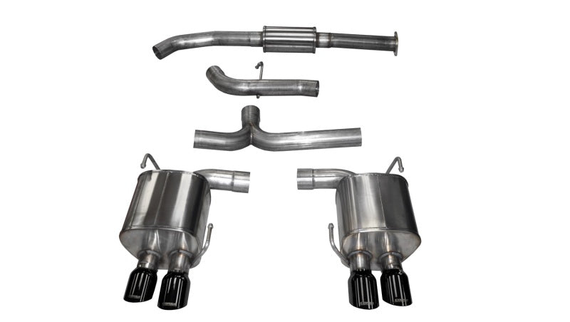 Corsa 2015 Subaru WRX Cat Back Exhaust, Black Quad 3.5in Tips *Sport* 14857BLK