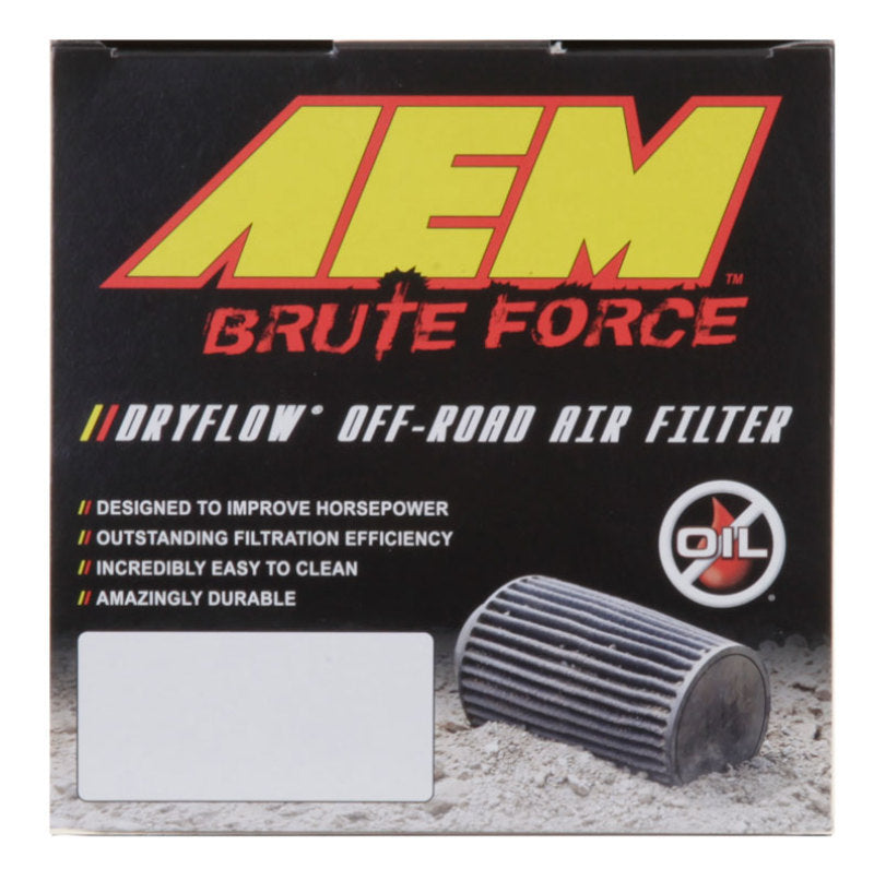 AEM Dryflow 4in. X 9in. Round Tapered Air Filter 21-2059BF