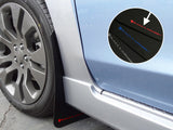Rally Armor 12+ Subaru Impreza 5dr Hatch/4dr Sedan UR Black Mud Flap w/ Red Logo MF22-UR-BLK/RD