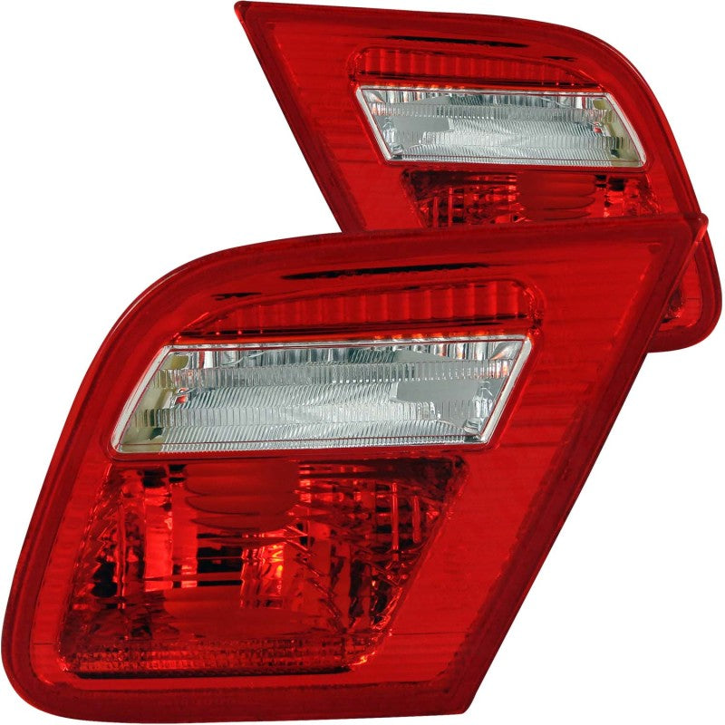 ANZO 2000-2003 BMW 3 Series E46 Taillights Red/Clear - Inner 221164