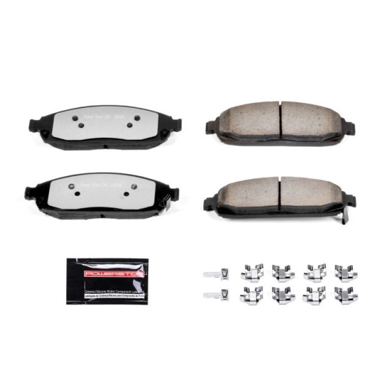 Power Stop 06-10 Jeep Commander Front Z36 Truck & Tow Brake Pads w/Hardware Z36-1080