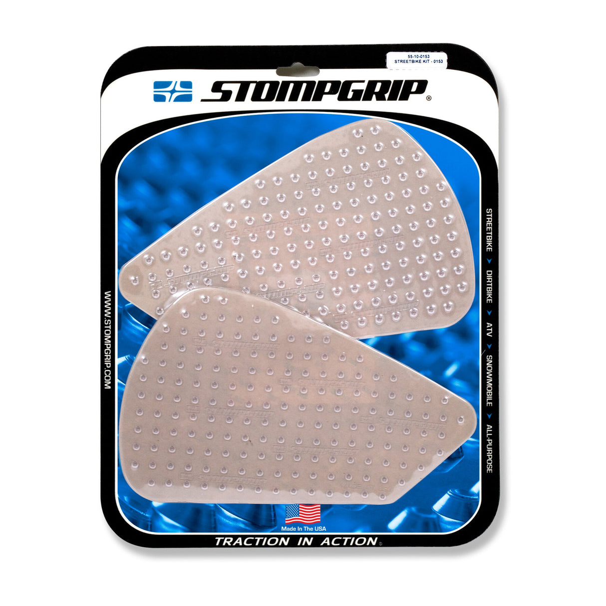 STOMPGRIP Tank Pad Kit Volcano Clear 55-10-0153C