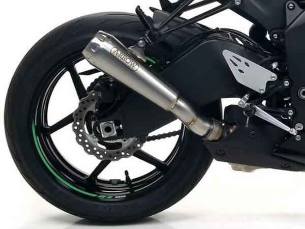 IN STOCK Arrow Pro-Race Slip-on Exhaust Nichrome with Steel End Cap ZX-6R 636 2009-2025  71898PRI