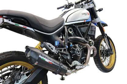 GPR Exhaust System Ducati Scrambler 800 Icon - Icon Dark 2021-2023, Gpe Ann. Poppy, Slip-on Exhaust Including Link Pipe and Removable DB Killer  E5.D.137.2.DBHOM.GPAN.PO