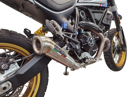 GPR Exhaust System Ducati Scrambler 800 Icon - Icon Dark 2021-2023, Powercone Evo, Slip-on Exhaust Including Link Pipe and Removable DB Killer  E5.D.137.2.DBHOM.PCEV