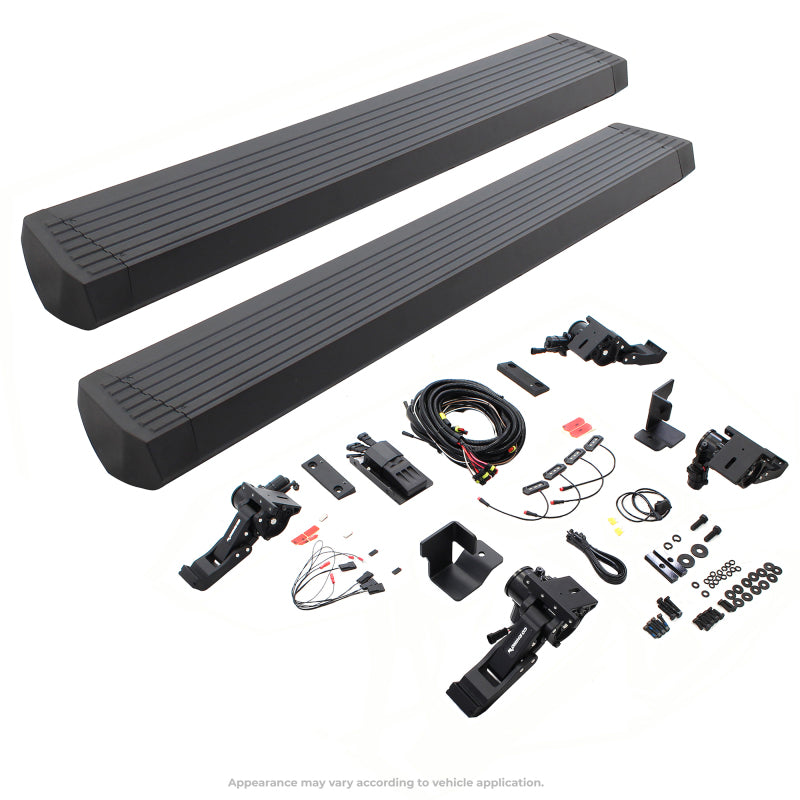 Go Rhino 18-23 Jeep Wrangler 4dr E-BOARD E1 Electric Running Board Kit (Drilling Req.) - Tex. Blk 20450674PC