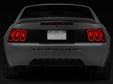 Raxiom 99-04 Ford Mustang Excluding 99-01 Cobra Icon LED Tail Lights- Black Housing (Smoked Lens) 100807
