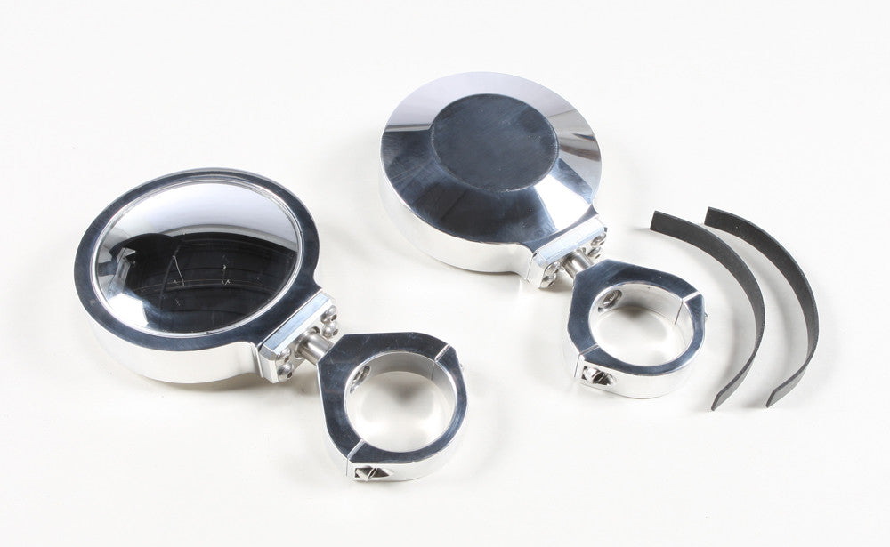 MODQUADBillet Side Mirrors Round Polished 1.75"SIDE