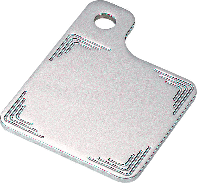 NOVELLOSide Mount Inspection Plate Triple Curve Milled ChromeNIL-INS3