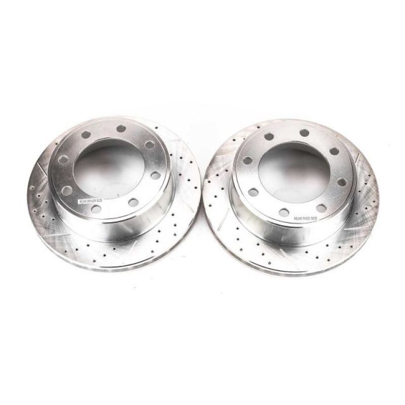 Power Stop 00-05 Ford Excursion Rear Evolution Drilled & Slotted Rotors - Pair AR8571XPR