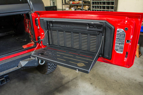 DV8 Jeep JL Tailgate Mounted Table (Trail Table) - Black TTJL-01