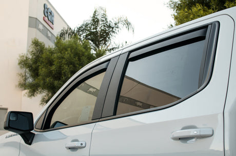 EGR 2019 Chevy 1500 Crew Cab In-Channel Window Visors - Dark Smoke 571691