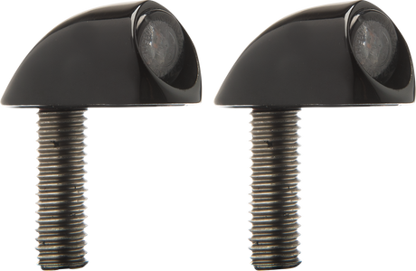 KODLIN MOTORCYCLE 3-1 Bullet Rear Indicator Lights - Smooth - Black K68463