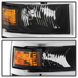 xTune 14-15 Chevy Silverado 1500 (New Body) OEM Style Headlights w/Trim - Blk (HD-JH-CS14-CC-BK) 9042447