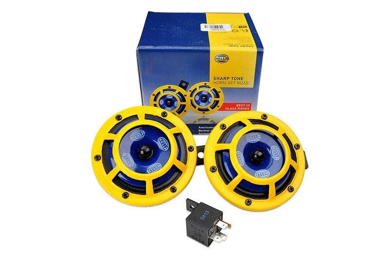 Hella Sharptone Horn Kit 12V 415/350Hz Yellow (3BB922000731 = H31000001) (Min Qty 360) LAH31000001