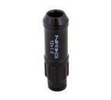 NRG 700 Series M12 X 1.5 Steel Lug Nut w/Dust Cap Cover Set 21 Pc w/Locks & Lock Socket - Black LN-LS700BK-21