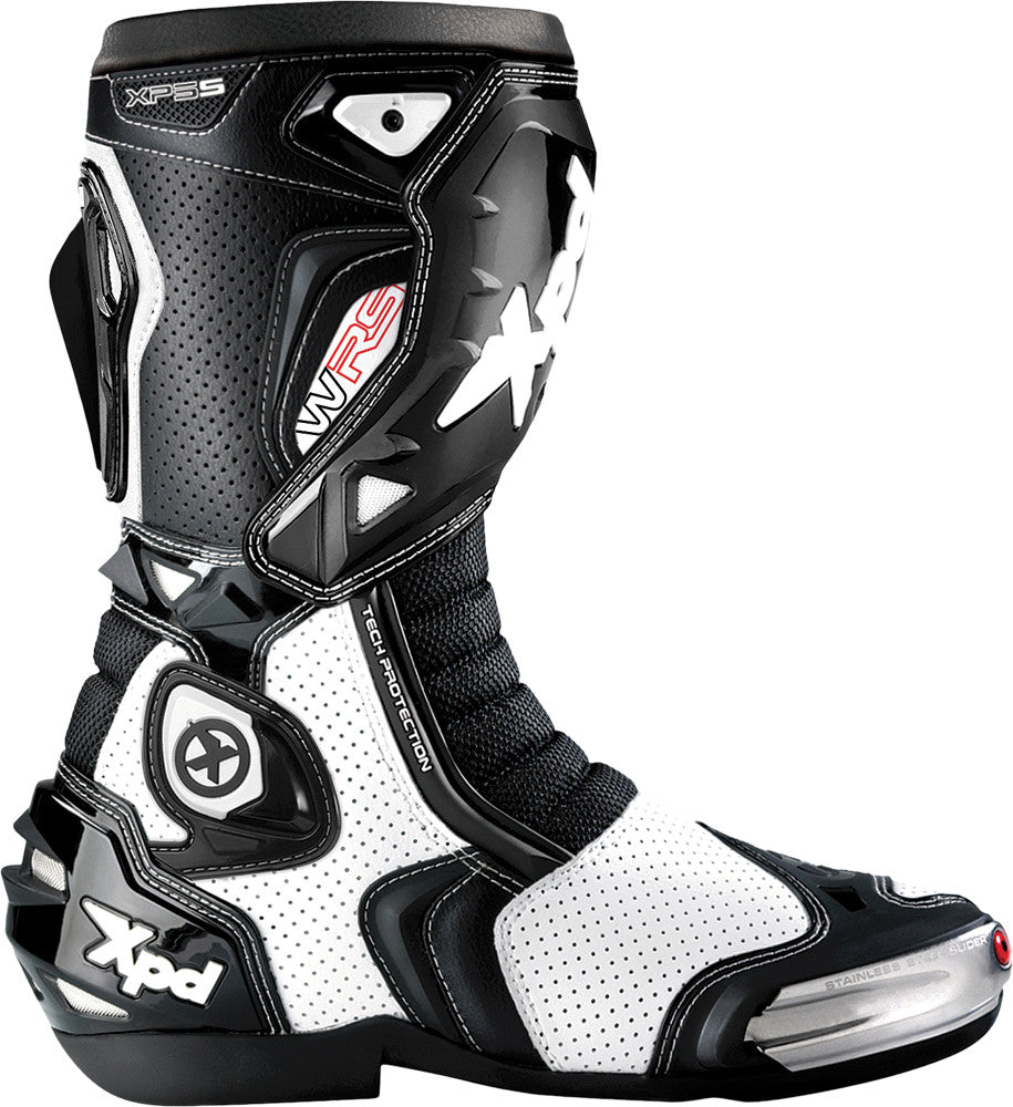 SPIDI Xp5-S Vented Boots White/Black E47/Us12 S82-001-47