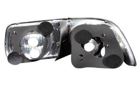ANZO 1996-2000 Honda Civic Coupe Taillights Black 221062