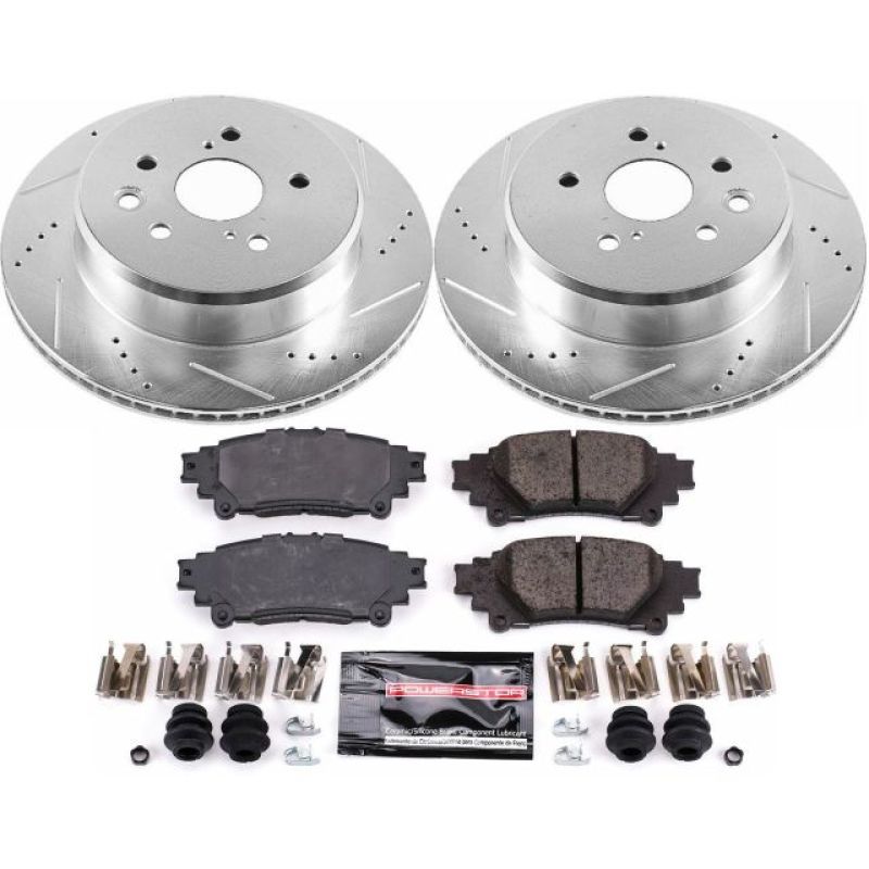 Power Stop 13-19 Lexus GS350 Rear Z23 Evolution Sport Brake Kit K6514