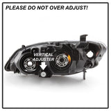 xTune 04-05 Honda Civic (Excl Hatchback/Si) OEM Style Headlights - Black (HD-JH-HC04-4D-AM-BK) 9042706