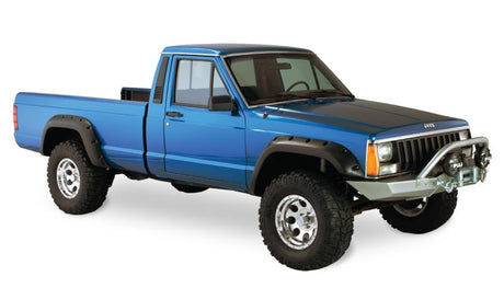Bushwacker 84-01 Jeep Cherokee Cutout Style Flares 4pc Fits 2-Door Sport Utility Only - Black 10912-07