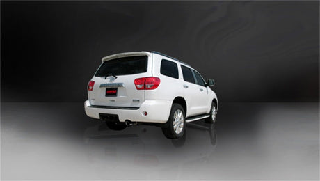Corsa 08-13 Toyota Sequoia 5.7L V8 Touring Cat-Back Exhaust w/Black 4in Tip 14573BLK